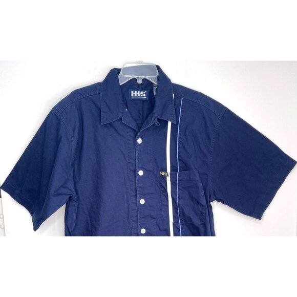 Vintage h.i.s. HIS Short Sleeve Shirt Cuban Bowling Henry I Siegel Size L - Picture 2 of 7